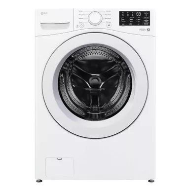 LG - 5.0 Cu. Ft. High-Efficiency Front Load Washer with 6Motion Technology - White