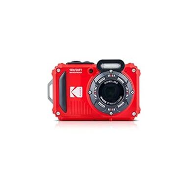image of KODAK PIXPRO WPZ2 Rugged Waterproof Digital Camera 16MP 4X Optical Zoom 2.7" LCD Full HD Video, Red with sku:ikkwpz2rd-adorama