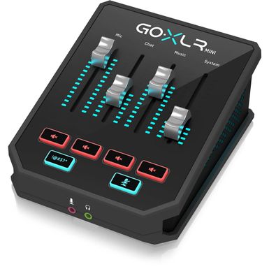 image of TC Helicon GO XLR Mini Online Broadcast Mixer with USB Audio Interface with sku:tchgoxlrmini-adorama