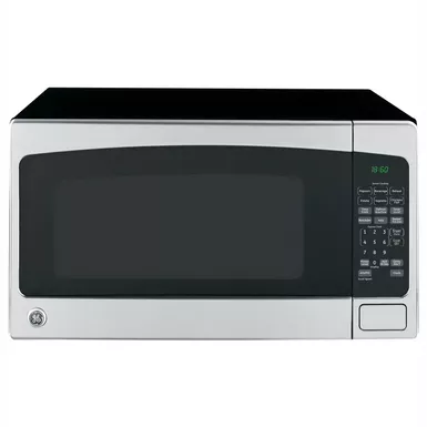 image of GE - 2.0 Cu. Ft. Full-Size Microwave - Stainless Steel with sku:bb19897523-bestbuy