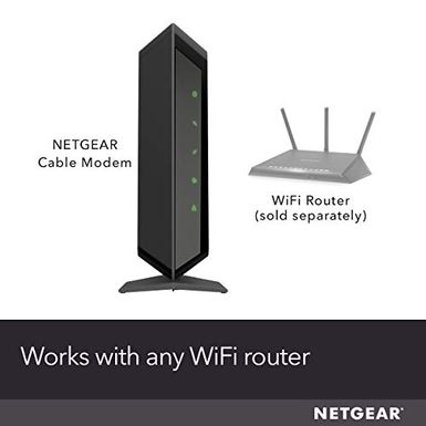 image of NETGEAR Cable Modem CM700 - Compatible with all Cable Providers including Xfinity by Comcast, Spectrum, Cox | For Cable Plans Up to 500 Mbps | DOCSIS 3.0 with sku:b07976snvb-net-amz