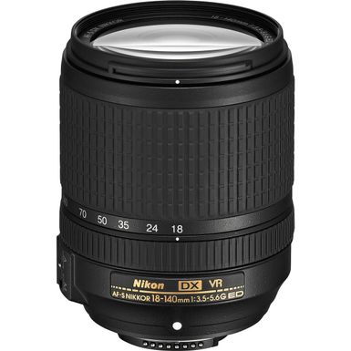 image of Nikon - AF-S DX NIKKOR 18-140mm f/3.5-5.6G ED VR Zoom Lens for Select Nikon DX-Format Digital Cameras with sku:nk18140-adorama