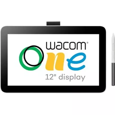 image of Wacom - One 12 (2023 Version) 11.6” Pen Display Drawing Tablet - White with sku:bb22200793-bestbuy