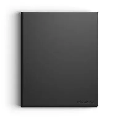 image of reMarkable 2 - Premium Leather Book Folio for your Paper Tablet - Black with sku:bb22066040-bestbuy
