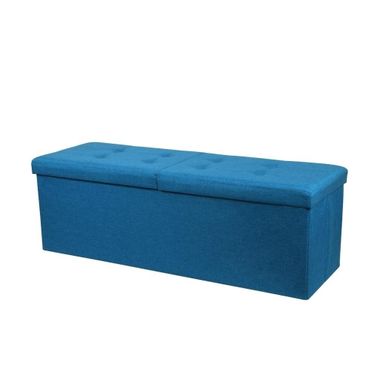 image of Storage Ottoman Bench 45 Inch Smart Lift Top, Royal Blue - Crown Comfort - Linen/MDF/Memory Foam - Casual/Modern & Contemporary - Large/Medium with sku:vdije6ibzzg2abmaa5pkewstd8mu7mbs--ovr