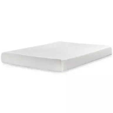 image of White Chime 8 Inch Memory Foam Queen Mattress/ Bed-in-a-Box with sku:m72631-ashley