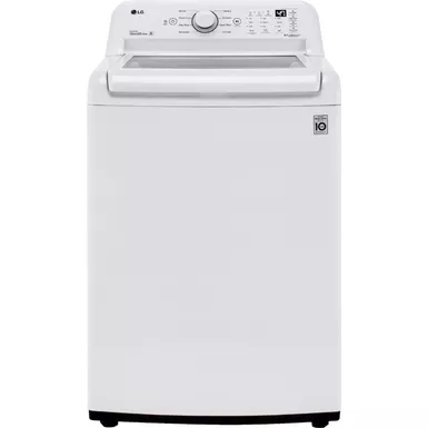 image of LG - 4.3 Cu. Ft. High-Efficiency Top Load Washer with TurboDrum Technology - White with sku:wt7005cw-almo