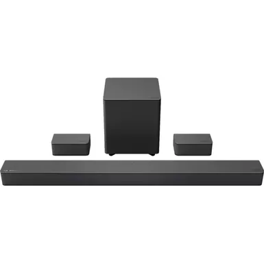 image of VIZIO - 5.1-Channel M-Series Premium Sound Bar with Wireless Subwoofer, Dolby Atmos and DTS:X - Dark Charcoal with sku:9jn949-ingram