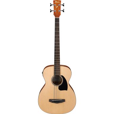 image of Ibanez Performance Series Acoustic Electric Bass Guitar, Laurel Fretboard, Open Pore Natural with sku:ibpcbe12opn-adorama
