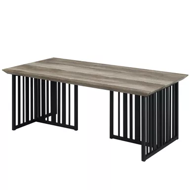 ACME Zudora Coffee Table, Antique Oak & Black Finish