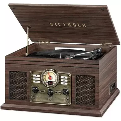 image of Victrola - Bluetooth Stereo Audio System - Espresso with sku:bb21100076-bestbuy