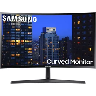 image of Samsung - 27" F398 Series FHD AMD FreeSync Curved Monitor (HDMI, DP) - Glossy Black with sku:lc27f398fwnxza-powersales
