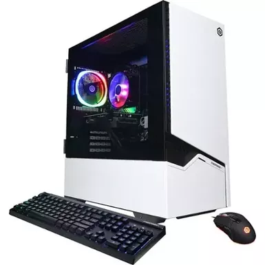 CyberPowerPC - Gamer Master Gaming Desktop - AMD Ryzen 5 8600G - 16GB Memory - NVIDIA GeForce RTX 4060 8GB - 1TB SSD - White