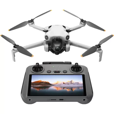 DJI - Mini 4 Pro Drone and RC 2 Remote Control with Built-in Screen - Gray