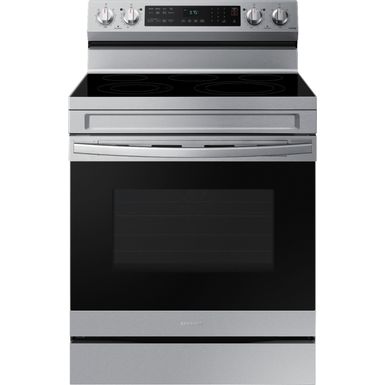 image of Samsung - 6.3 cu. ft. Freestanding Electric Range with WiFi, No-Preheat Air Fry & Convection - Stainless Steel with sku:bb21695102-6447922-bestbuy-samsung