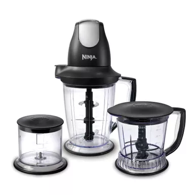 Ninja - Master Prep Food Processor - Black, Stainless Steel