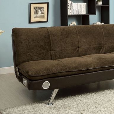 image of Gallagher Contemporary Sofa Futon With Audio Speaker, Dark Brown with sku:_nk-8sejytvm261afpzyuqstd8mu7mbs--ovr