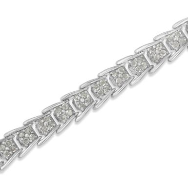 .925 Sterling Silver 2cttw Diamond Tennis Bracelet (I-J Color, I3 Clarity) Choice of Metal Color