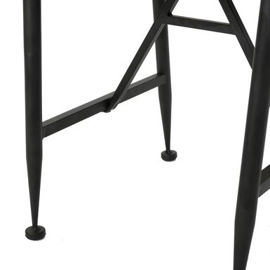 Ocala Outdoor Industrial Acacia Wood 3-piece Table Set by Christopher Knight Home - Antique + Black