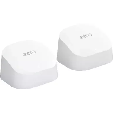 image of eero - 6 AX1800 Dual-Band Mesh Wi-Fi 6 System (2-pack) with sku:bb21644800-bestbuy
