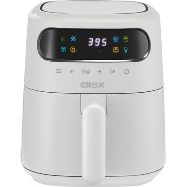 image of CRUX - 3-qt. Digital Air Fryer Kit with TurboCrisp - White with sku:bb22039920-6507387-bestbuy-crux