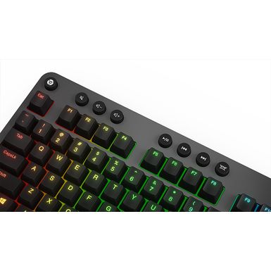 Alt View Zoom 12. Lenovo - Legion K500 Full-size Wired RGB Mechanical Gaming Keyboard - Black