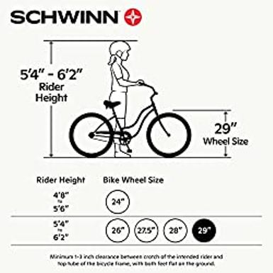 Schwinn Wayfarer Adult Bike Hybrid Retro-Styled Cruiser, Step-Over or Step-Through Frame Option, 7-Speed Drivetrain, Rear Rack, 700C...