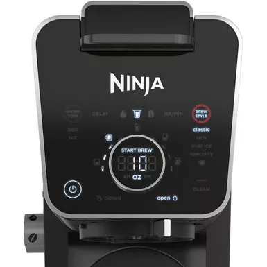 image of Ninja - DualBrew PRO 12-Cup Specialty Coffee System with Thermal Carafe, K-Cup Compatible, Hot Water System & Frother - Black/Silver with sku:bb21803108-bestbuy