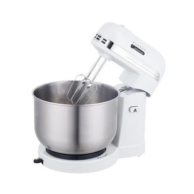 Brentwood 5-Speed Stand Mixer with 3 Quart Stainless Steel Mixing Bowl - White