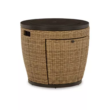 image of Malayah Fire Pit with sku:p042-776-ashley