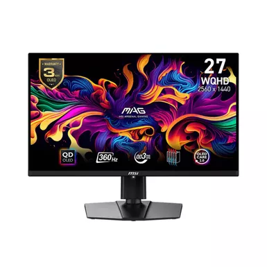 image of MSI MAG 271QPX QD-OLED 27" OLED QHD 360Hz 0.03ms FreeSyncPremium Gaming Monitor with HDR400 with sku:b0cwpxvqjn-amazon