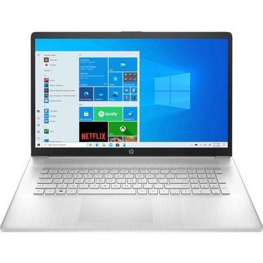 image of HP 17-cn1053cl 17.3" Full HD Notebook Computer, Intel Core i5-1155G7 2.5GHz, 12GB RAM, 1TB HDD, Windows 11 Home, Natural Silver - Refurbished with sku:ihp4s324uar-adorama