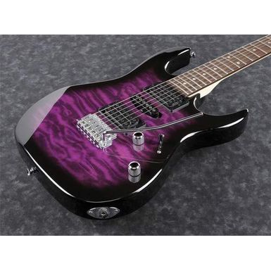 image of Ibanez GIO RX Series GRX70QA Electric Guitar, Rosewood Fingerboard, Transparent Violet Sunburst with sku:ibgrx70qatvt-adorama
