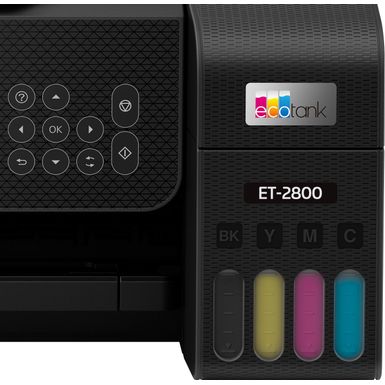 Alt View Zoom 23. Epson - EcoTank ET-2800 Wireless Color All-in-One Inkjet Cartridge-Free Supertank Printer - Black