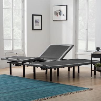 Lucid Comfort Collection 12" Gel Memory Foam Mattress and Deluxe Adjustable Bed Set - King - Plush