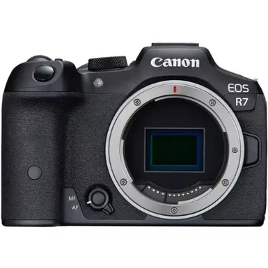 image of Canon - EOS R7 Mirrorless Camera (Body Only) - Black with sku:bb21999542-bestbuy