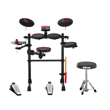 image of DDRUM E-FLEX COMPLETE ELECTRONIC DRUM SET WITH MESH DRUM HEADS with sku:ddr-ddeflex-guitarfactory
