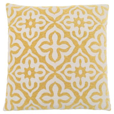 Pillows/ 18 X 18 Square/ Insert Included/ decorative Throw/ Accent/ Sofa/ Couch/ Bedroom/ Polyester/ Hypoallergenic/ Yellow/ Modern