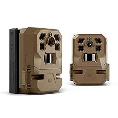 image of Moultrie Mobile Edge Cellular Trail Camera 2 Pack | Auto Connect - Nationwide Coverage | HD Video-Audio | Built in Memory | Cloud Storage | 80 ft Low Glow IR LED Flash with sku:b0b9zny2wq-amazon