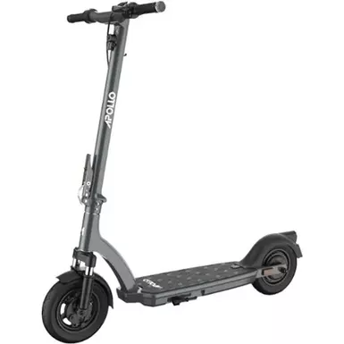 image of Apollo Air 2023 Foldable Electric Scooter w/43 mi Max Operating Range & 21 mph Max Speed - Space Gray with sku:bb22236266-bestbuy