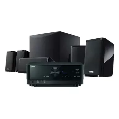 Yamaha - YHT-5960 Premium All-in-One Home Theater System with 8K HDMI and Wi-Fi - Black