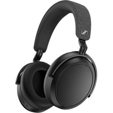 image of Sennheiser - Momentum 4 Wireless Adaptive Noise-Canceling Over-The-Ear Headphones - Black with sku:bb22065493-6514466-bestbuy-sennheiser