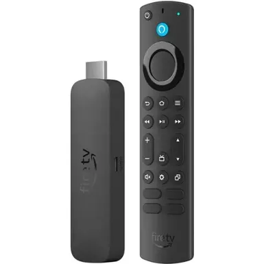 image of Amazon - Fire TV Stick 4K Max streaming device, supports Wi-Fi 6E, Ambient Experience, free & live TV without cable or satellite - Black with sku:bb22208762-bestbuy