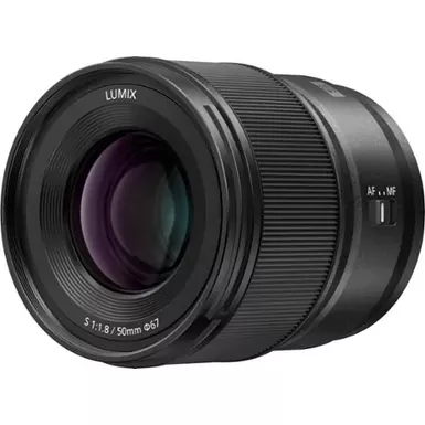 image of Panasonic - LUMIX S Series Camera Lens, 50mm F1.8 L-Mount Lens for Mirrorless Full Frame Digital Cameras, S-S50 - Black with sku:pcs5018-adorama