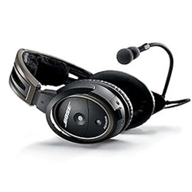 image of Bose A20 Aviation wired Headset with Standard Dual Plug Cable, Black with sku:b010ftyru4-amazon