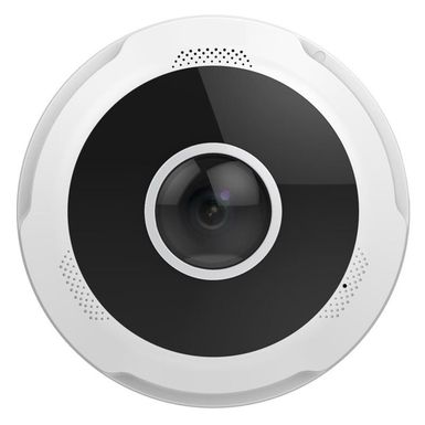 Alibi HNC512-A-0 12MP Ultra-HD 33' IR Day & Night Indoor/Outdoor Vandal-Resistant IP Fisheye Dome Camera with 1.8mm f/2.4 Lens