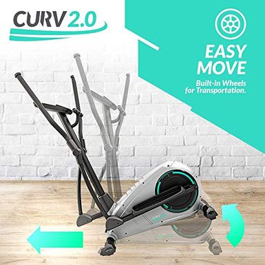 Bluefin Fitness CURV 2.0 Elliptical Cross Trainer | Home Gym | Exercise Step Machine | Air Walker | Compact | Kinomap | Live Video...