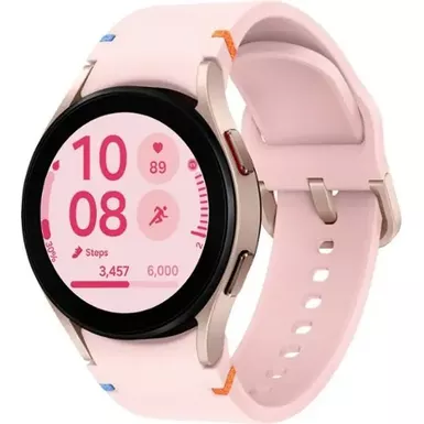 image of Samsung - Galaxy Watch FE Smartwatch 40mm BT with Pink Band - Pink Gold with sku:bb22324594-bestbuy