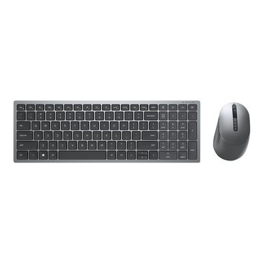 image of Dell Multi-Device Wireless Keyboard and Mouse Combo KM7120W - keyboard and mouse set - titan gray with sku:bb21482987-6432650-bestbuy-dell