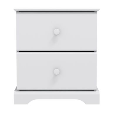image of Hillsdale Furniture Baylor Wood 2-Drawer Nightstand - White with sku:gv-_jrvn_0phnc2uwqvb3qstd8mu7mbs-hil-ovr